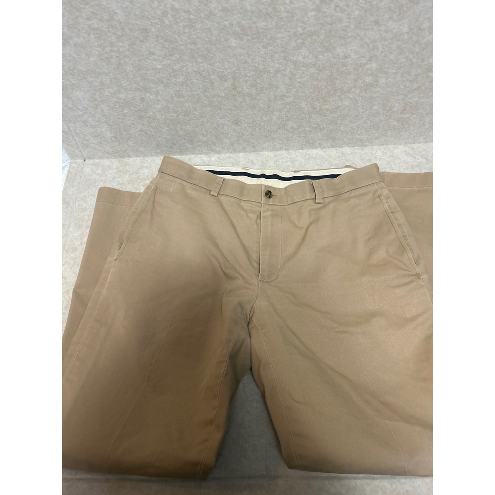Brooks Brothers Advantage Chino Stretch Clark Fit Khaki Pants Mens 33x31